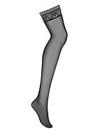 Klassiska stockings med vacker spetskant